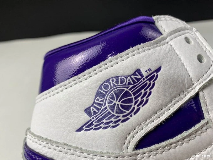 Kick Theory HIGH PURPLE COURT 1 AIR CD0461-151 JORDAN RETRO 0807